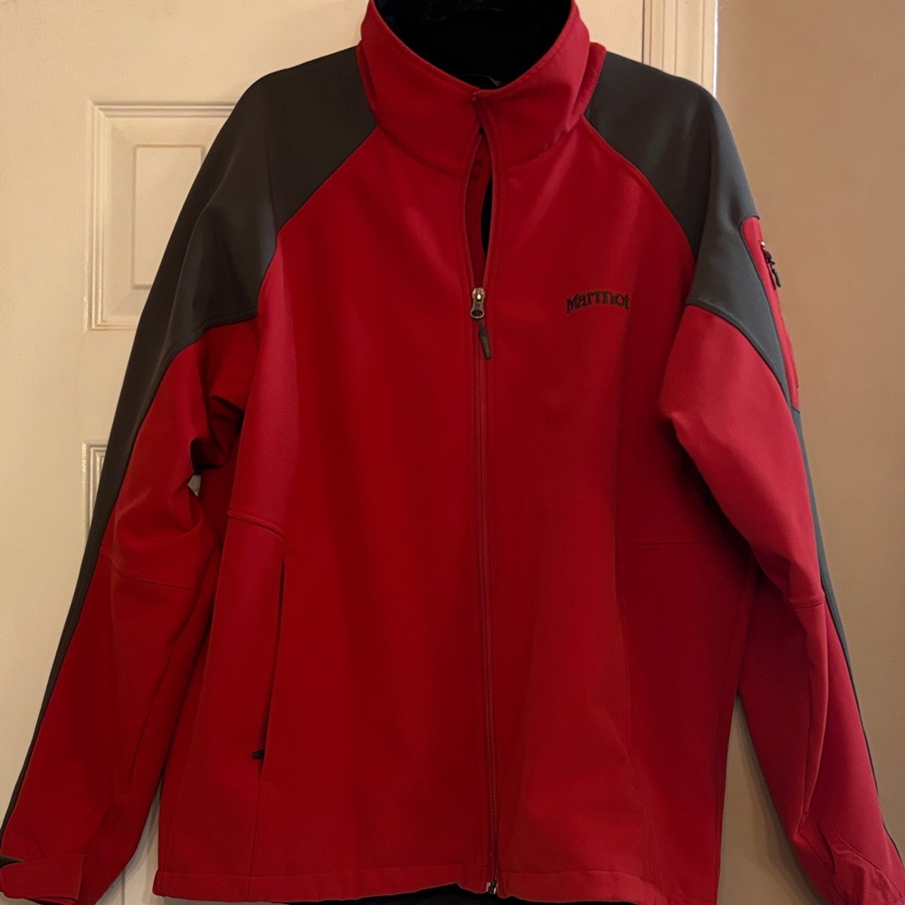 Marmot Men's Performance Jacket in Red and Gray